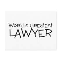 Worlds Greatest Lawyer Post Card
