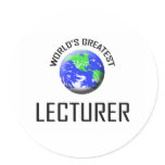 World's Greatest Lecturer stickers