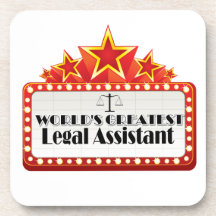 World's Greatest Legal Assistant Beverage Coasters