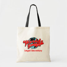 World's Greatest Legal Secretary Canvas Bag