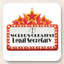 World's Greatest Legal Secretary Coasters