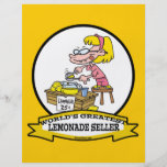 WORLDS GREATEST LEMONADE SELLER KIDS CARTOON CUSTOM FLYER