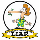 WORLDS GREATEST LIAR WOMEN CARTOON photo sculptures