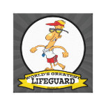 WORLDS GREATEST LIFEGUARD MEN CARTOON CANVAS PRINTS