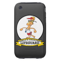 WORLDS GREATEST LIFEGUARD MEN CARTOON TOUGH IPHONE 3 CASES
