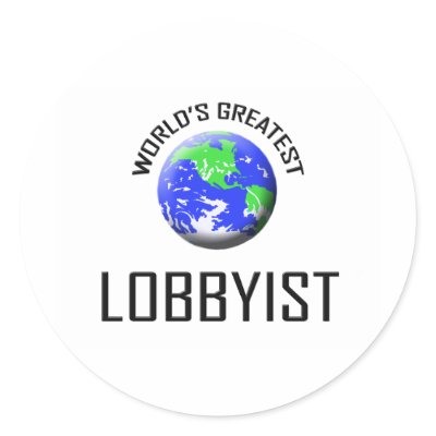 World's Greatest Lobbyist Round Sticker by jobshirt