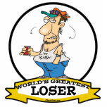 WORLDS GREATEST LOSER CARTOON photo sculptures
