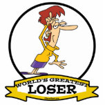 WORLDS GREATEST LOSER LADY WOMEN CARTOON photo sculptures