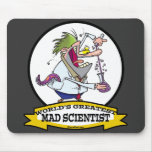 WORLDS GREATEST MAD SCIENTIST MEN CARTOON MOUSE PAD