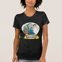 WORLDS GREATEST MAILMAN MEN CARTOON TEE SHIRT