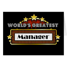 World's Greatest Manager Cards