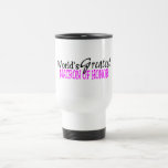 Worlds Greatest Matron Of Honour Pink Black Coffee Mugs
