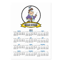 WORLDS GREATEST MEAN NURSE RN WOMEN CARTOON BUSINESS CARD TEMPLATES