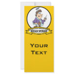 WORLDS GREATEST MEAN NURSE RN WOMEN CARTOON rack cards