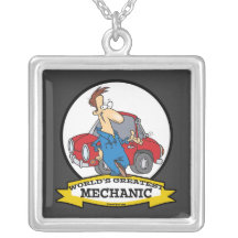 WORLDS GREATEST MECHANIC II CARTOON NECKLACES