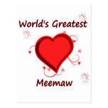 World's Greatest meemaw Post Card