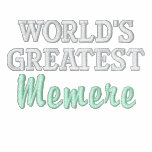 World's Greatest Memere embroidered shirts
