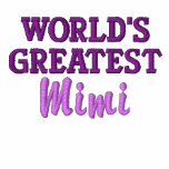 World's Greatest Mimi embroidered shirts