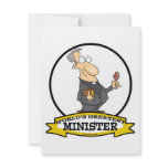 WORLDS GREATEST MINISTER CARTOON invitations
