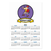 WORLDS GREATEST MOUNTAIN CLIMBER CARTOON BUSINESS CARD TEMPLATES