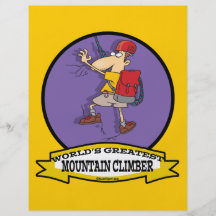 WORLDS GREATEST MOUNTAIN CLIMBER CARTOON FULL COLOR FLYER