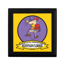 WORLDS GREATEST MOUNTAIN CLIMBER CARTOON KEEPSAKE BOXES