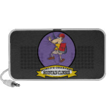 WORLDS GREATEST MOUNTAIN CLIMBER CARTOON LAPTOP SPEAKERS