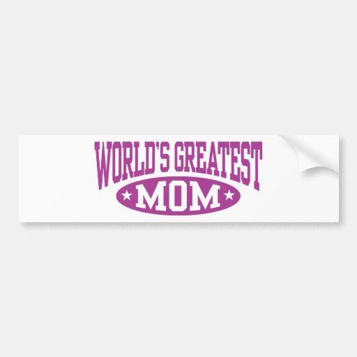 World's Greatest Mum Bumper Sticker