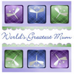 World's Greatest Mum (dragonflies)