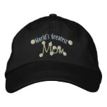 World's Greatest Mum embroidered hats