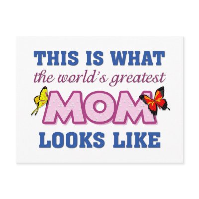 World's Greatest Mum Post Card by ironydesigns