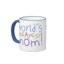 World's Greatest Mum Ringer Large Mug
