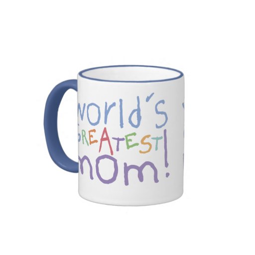 World's Greatest Mum Ringer Large Mug
