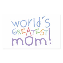 World's Greatest Mum Stickers