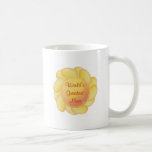 World's Greatest Mum (yellow flower) Mugs