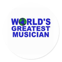 World's Greatest Musician stickers