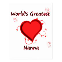 World's Greatest nanna Postcards
