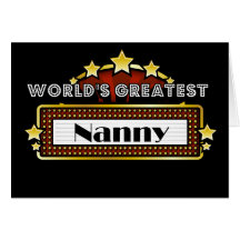 World's Greatest Nanny Cards