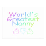Worlds Greatest Nanny Postcard