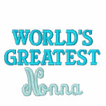 World's Greatest Nonna embroidered shirts
