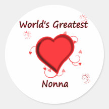 World's Greatest nonna Stickers