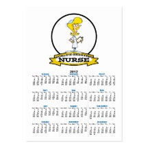 WORLDS GREATEST NURSE III WOMEN CARTOON BUSINESS CARD TEMPLATE