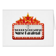 World's Greatest Nurse Paralegal Greeting Card