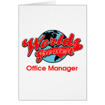 World's Greatest Office Manager Cards