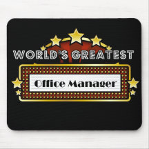 World's Greatest Office Manager Mouse Mat