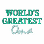 World's Greatest Oma embroidered shirts