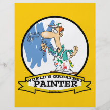 WORLDS GREATEST PAINTER III MEN CARTOON FLYER