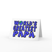 World's Greatest Papa Card