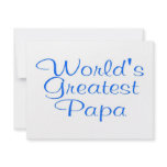 Worlds Greatest Papa invitations