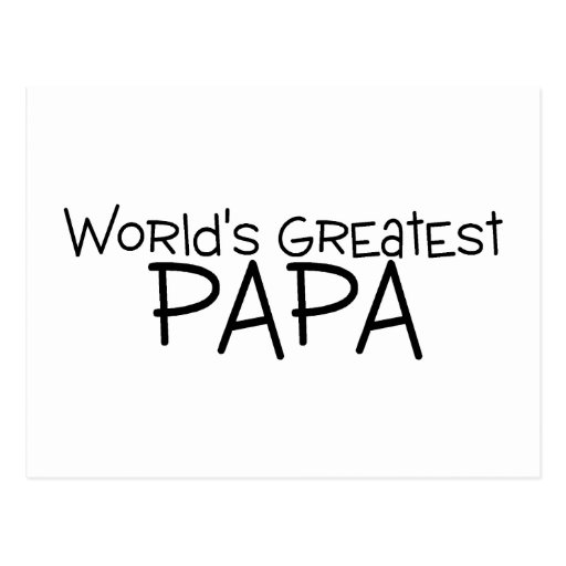Worlds Greatest Papa Post Cards